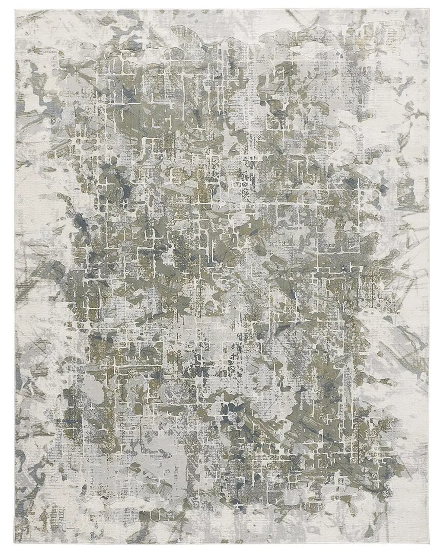 Halton Marble Accent Rug - Green, Polypropylene image