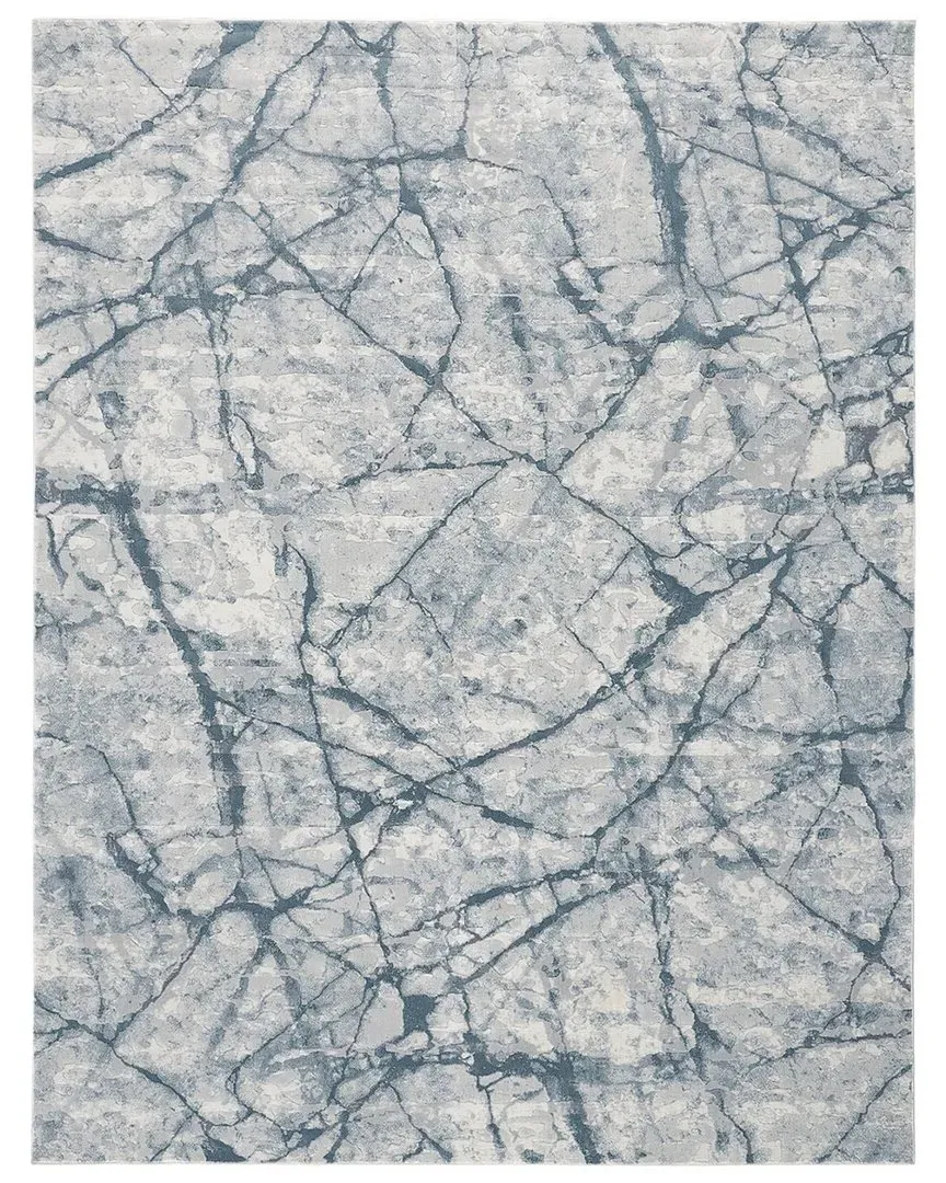 Halton Marble Accent Rug - Teal, Polypropylene