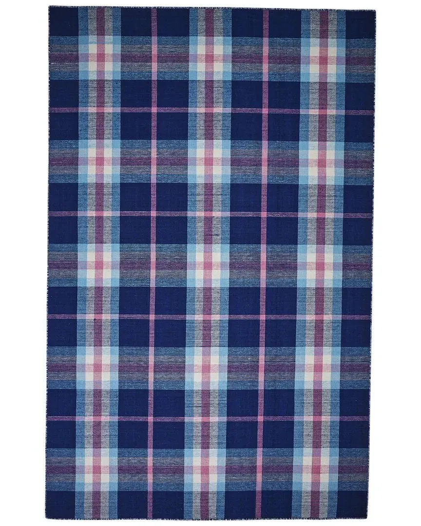 Jens Hand-Woven Rug - Navy, Polyester