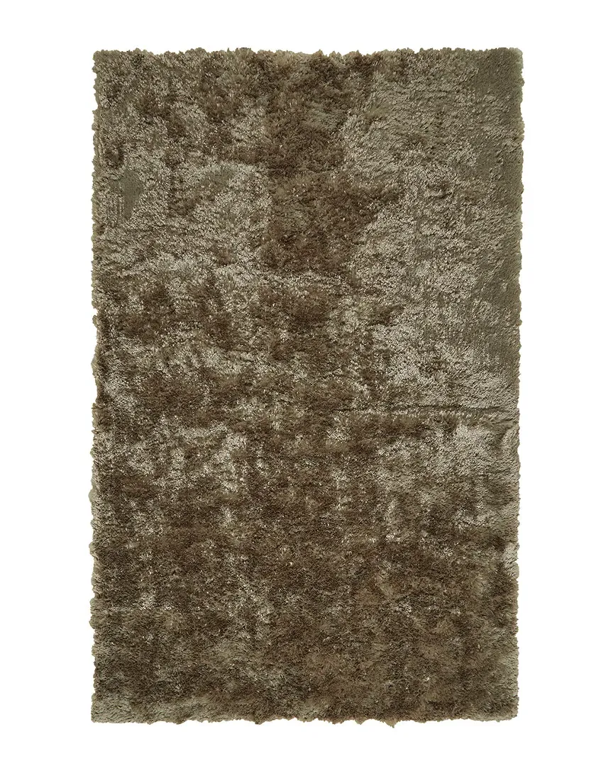 Kelim Shimmering Shag Rug - Gold, Polyester image