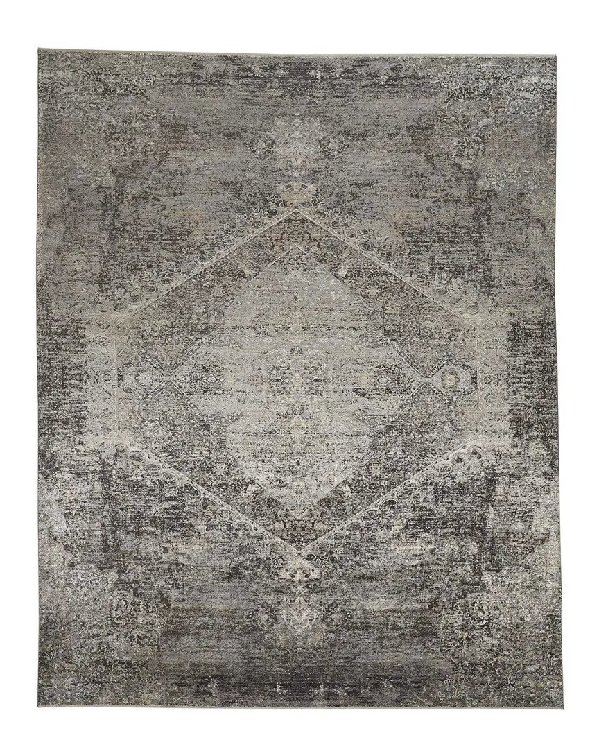 Melmas Space-Dyed Rug - Grey, Viscose