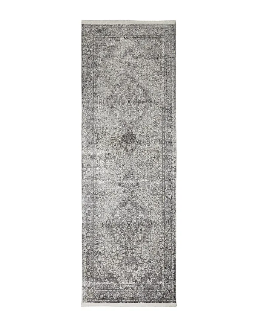 Melmas Space-Dyed Rug - Grey, Viscose image