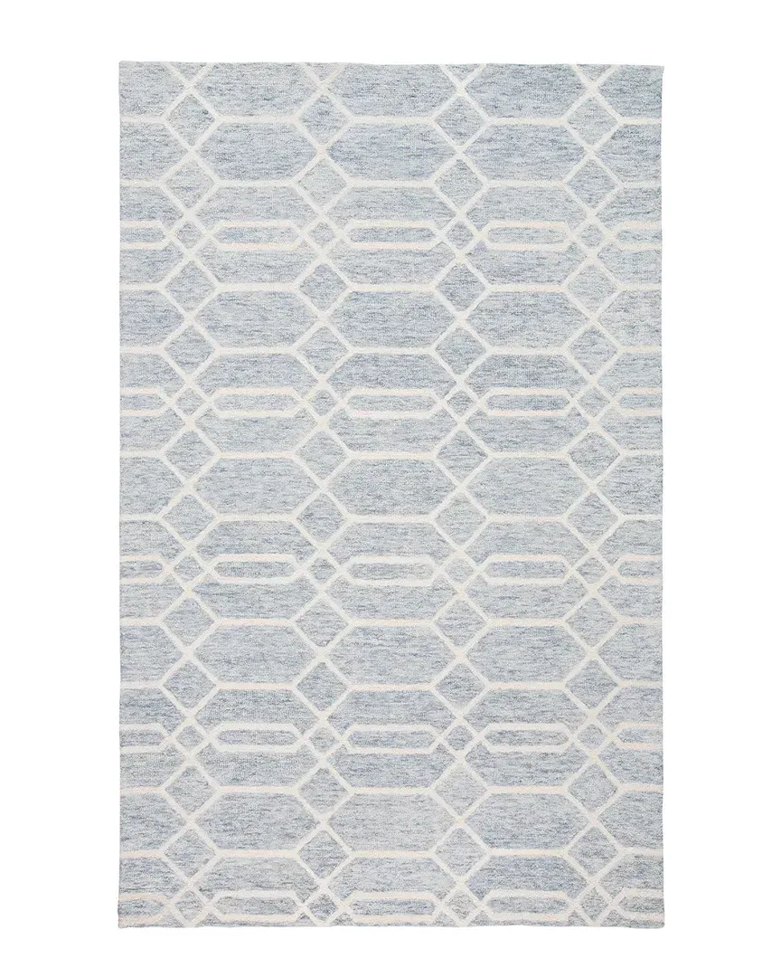 Natal Minimalist Area Rug - Blue, Wool image