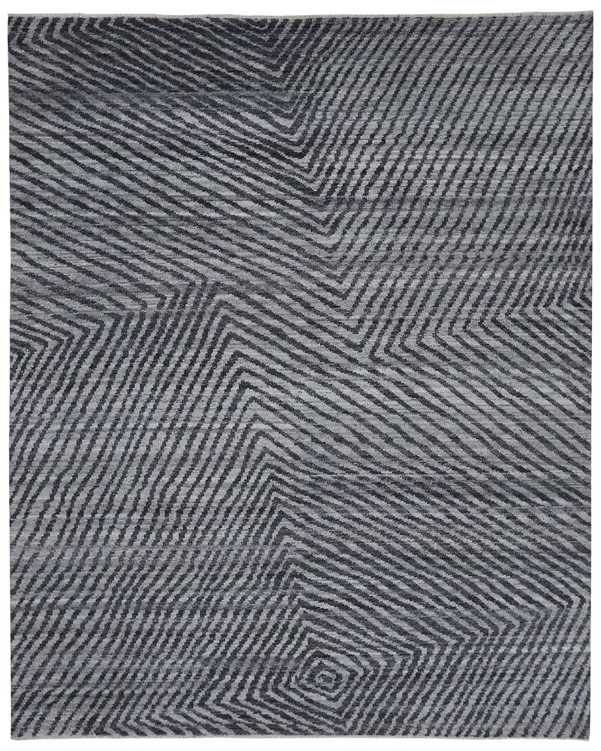 Norris Hand-Knotted Rug - Grey, Wool