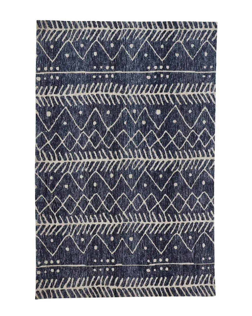 Oliena Tribal Rug - Blue, Polyester image
