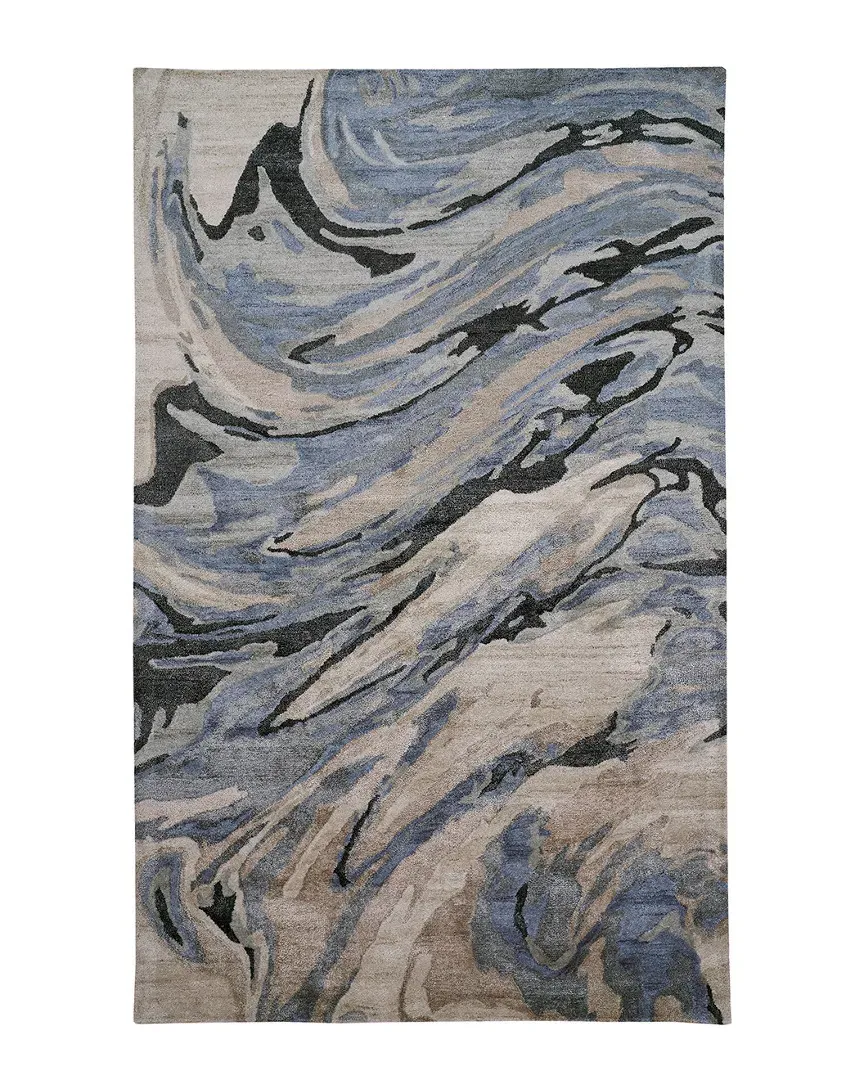 Orwell Abstract Rug - Blue, Viscose image