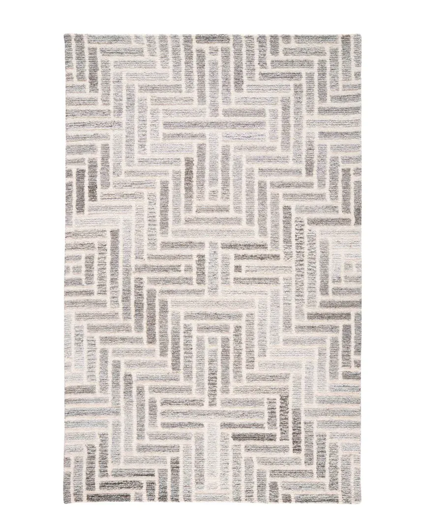 Palatez Diamond Medallion Wool Accent Rug - Grey, Wool image