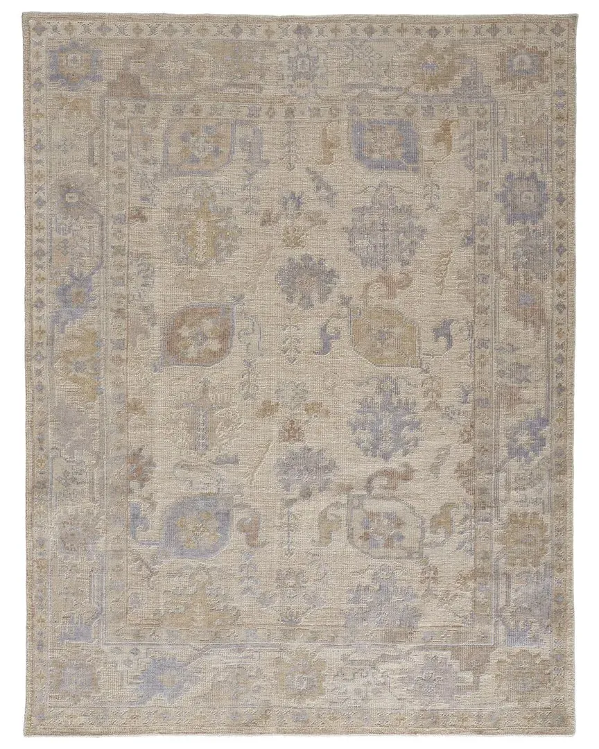 Tierney Hand Knotted Oushak Accent Rug - Tan, PET