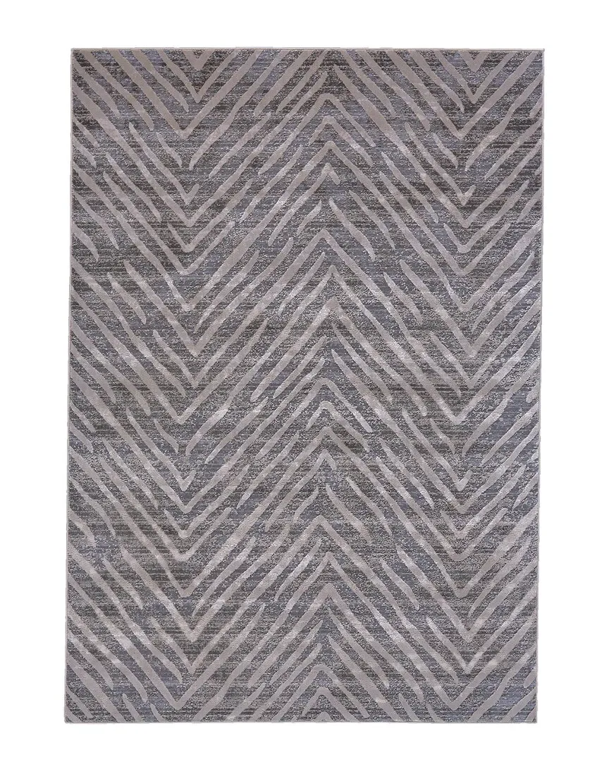 Vanhorn Chevron Area Rug - Grey, Polypropylene image