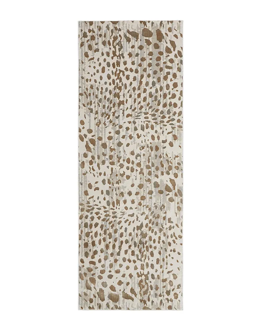 Vanhorn Distressed Abstract Rug - Ivory, Polypropylene image