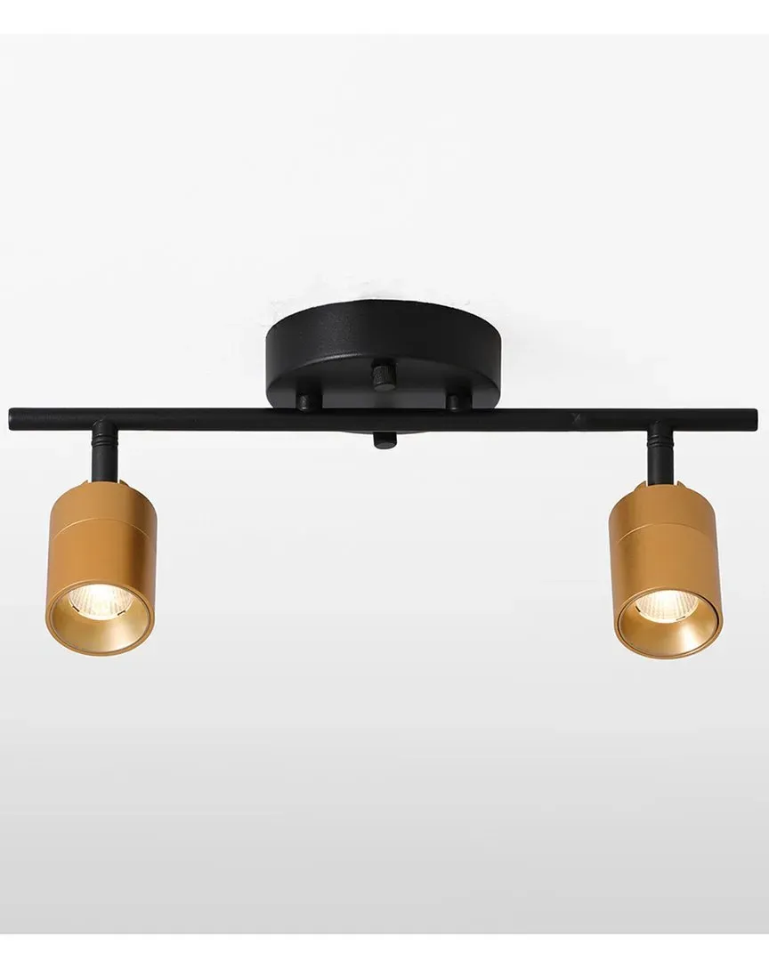 Shura 2-Light Track Light - Black, Aluminum image