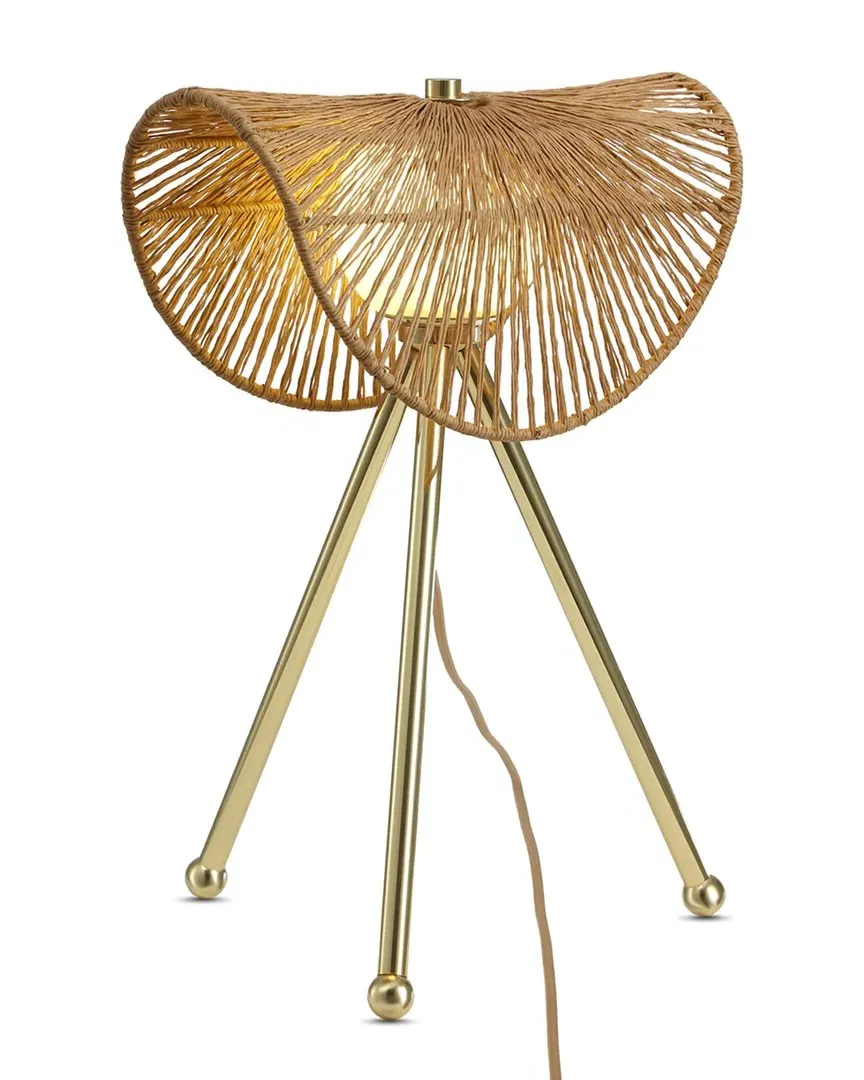 Sovev Dimmable Table Lamp - Brass, Rattan image