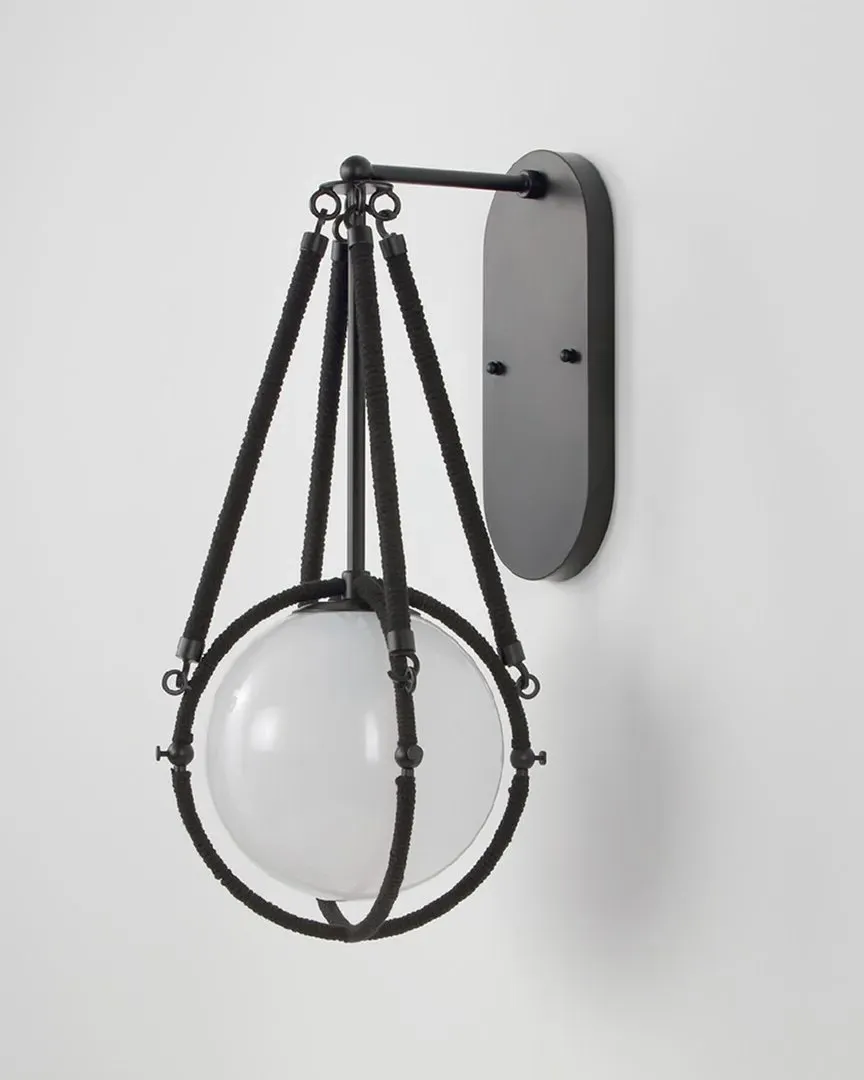 Voyager 1-Light Wall Sconce with Rope Detailing image