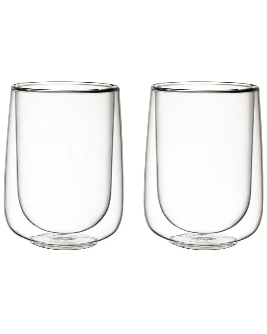 Artesano Set of 2 XL Latte Glasses - Clear, Borosilicate Glass image