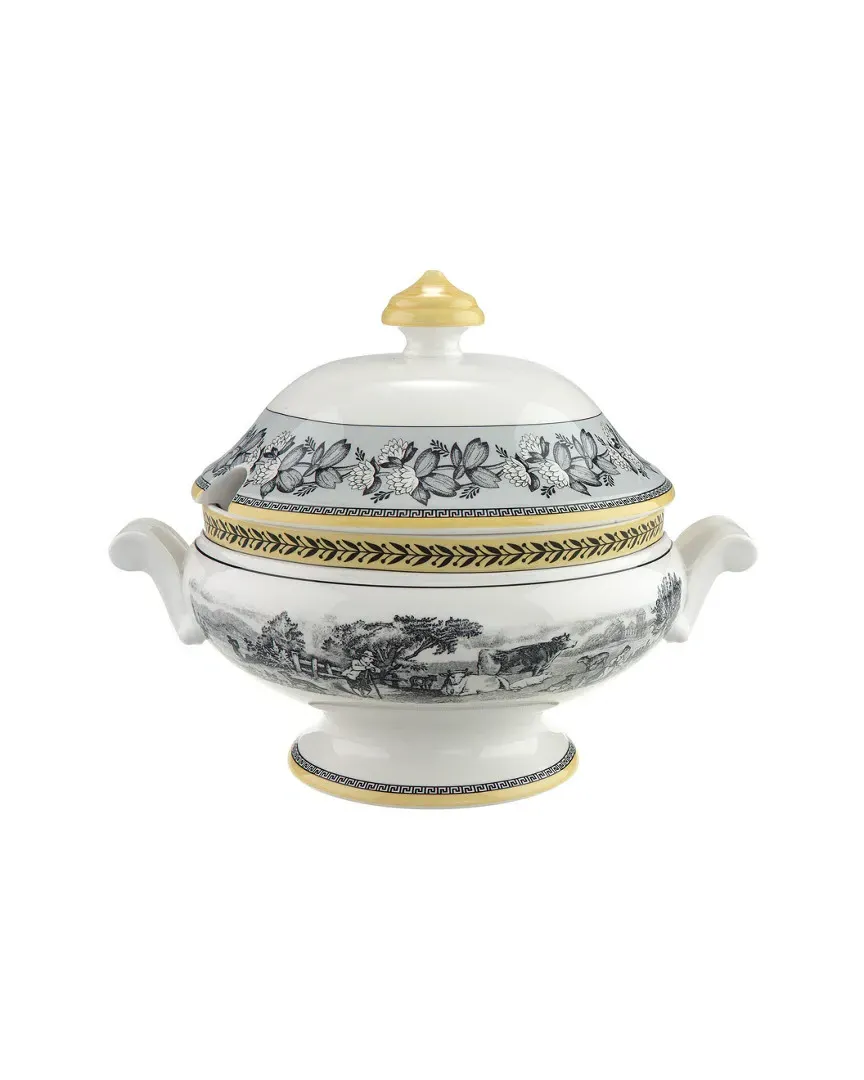 Audun Ferme 68oz Covered Bowl - Yellow, Porcelain