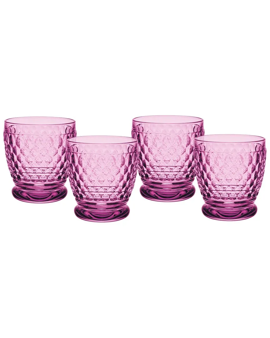 Boston Set of 4 DOF Tumblers - Berry, Glass
