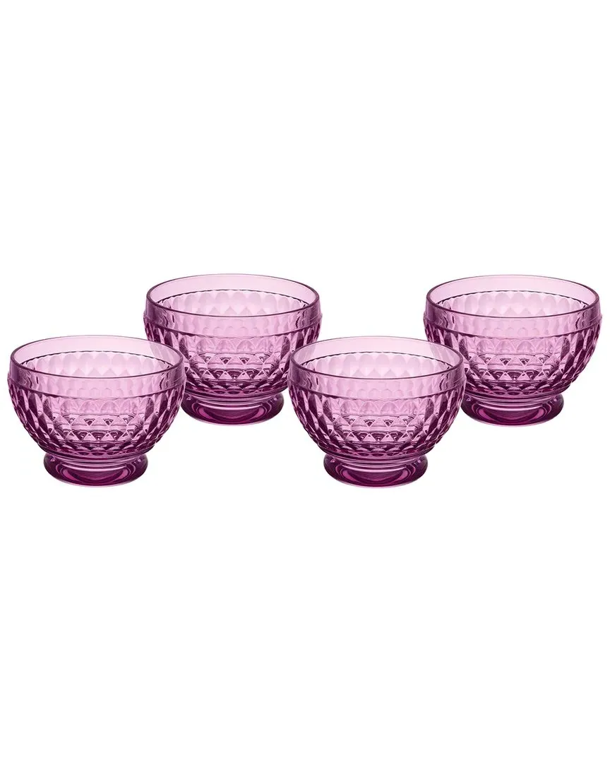 Boston Set of 4 Individual Bowls - Berry, Glass