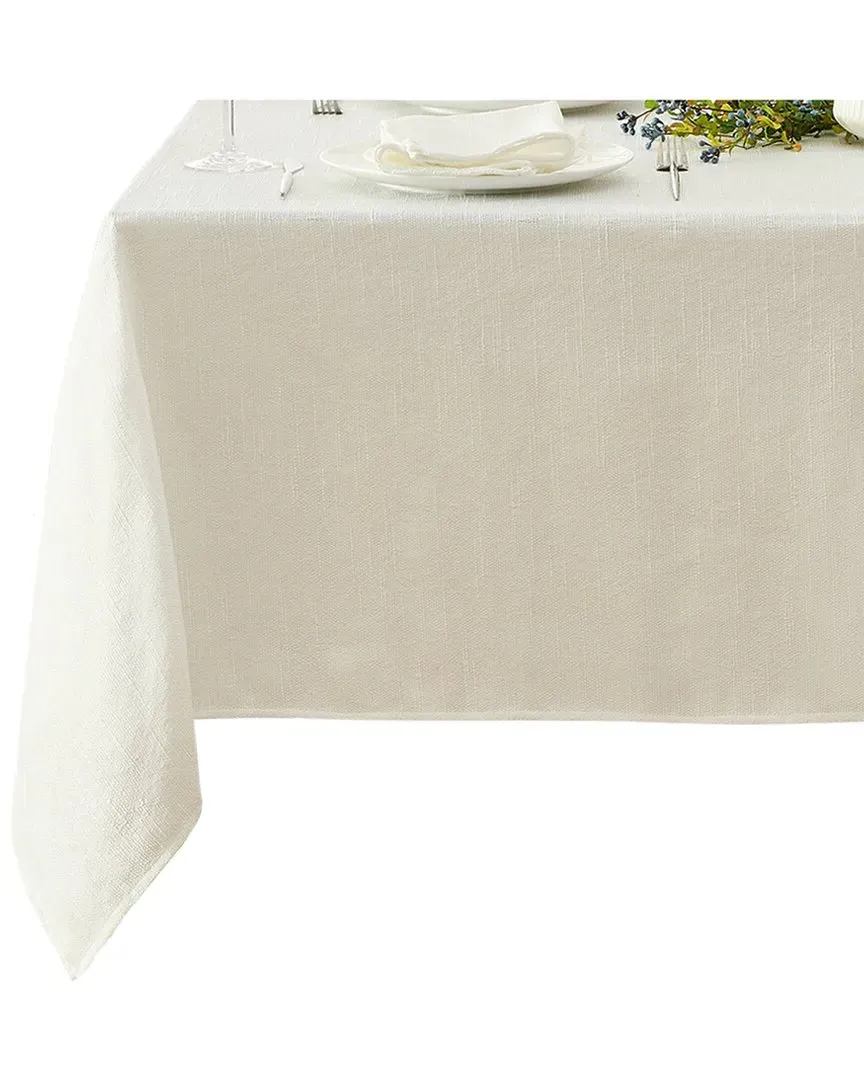 Bristow Textured Weave Tablecloth - White, Polyester image