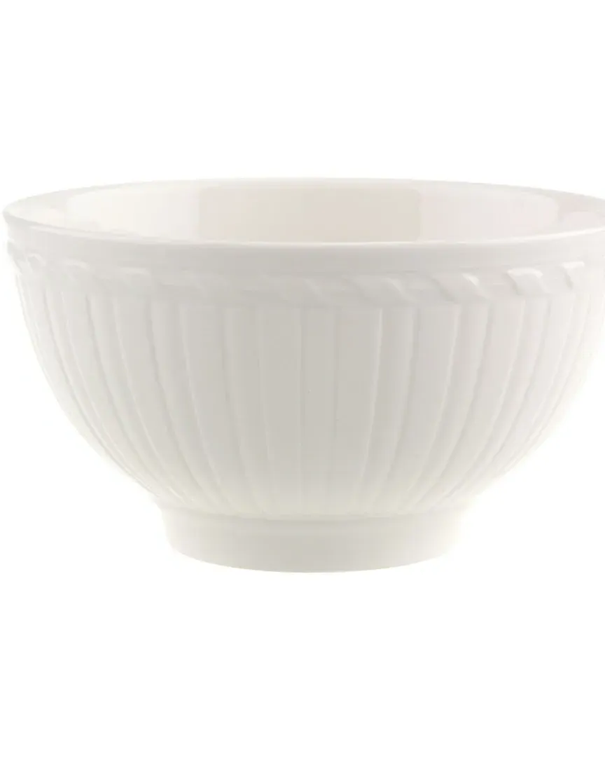 Cellini Rice Bowl - White, Porcelain image