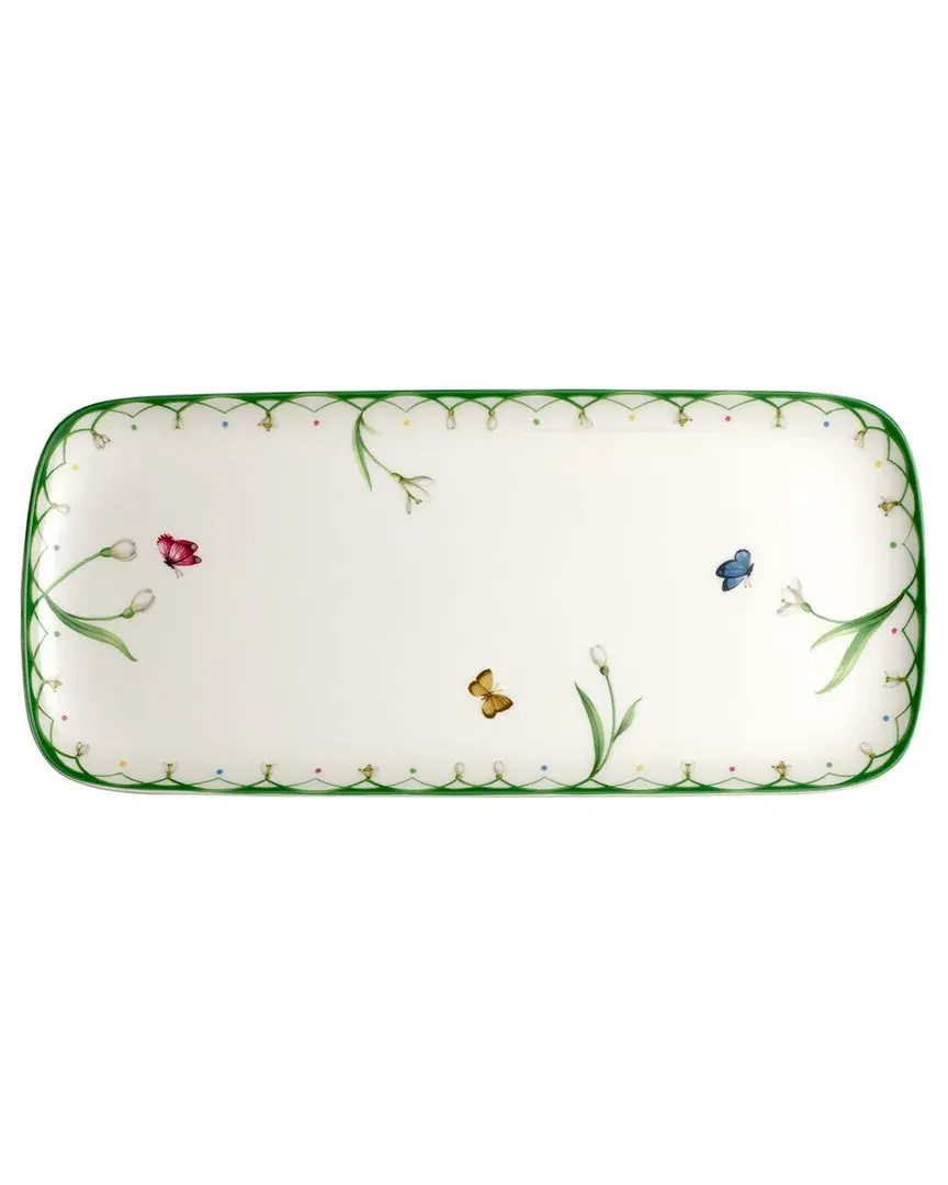 Colourful Spring Rectangular Sandwich Tray - Multi, Porcelain