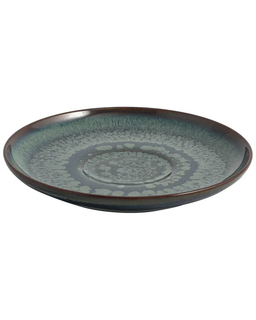 Crafted Breeze Coffee Cup Saucer - Smokey Blue, Porcelain image