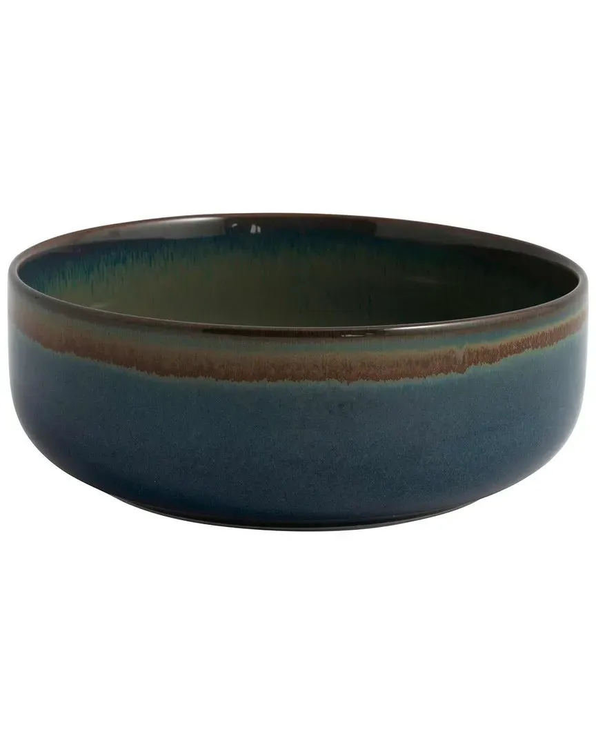 Crafted Breeze Rice Bowl - Smokey Blue, Porcelain