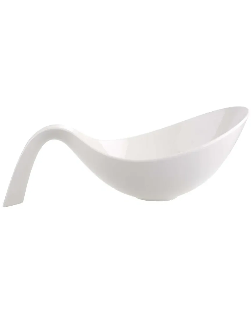 Flow Salad Bowl with Handle - Porcelain