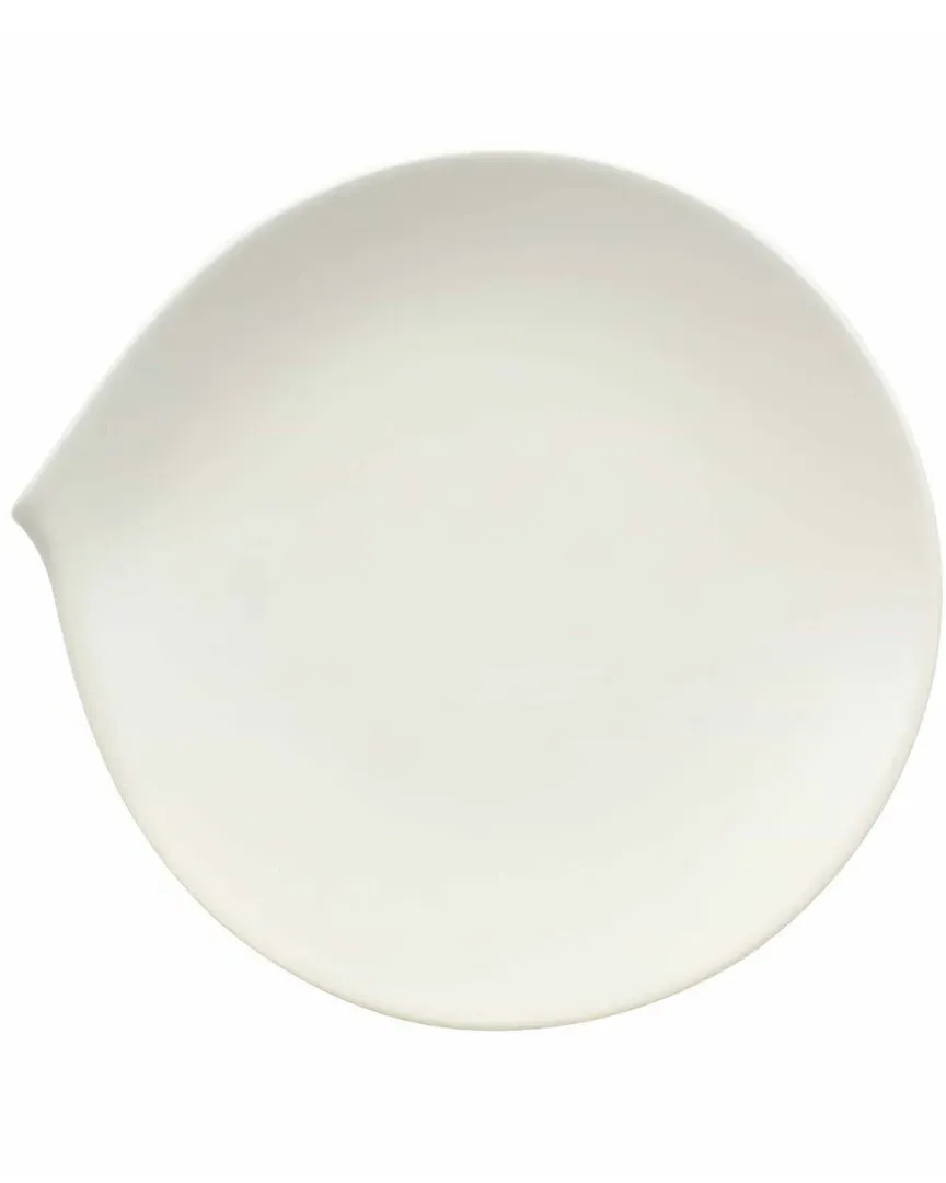 Flow Salad Plate - White, Porcelain image