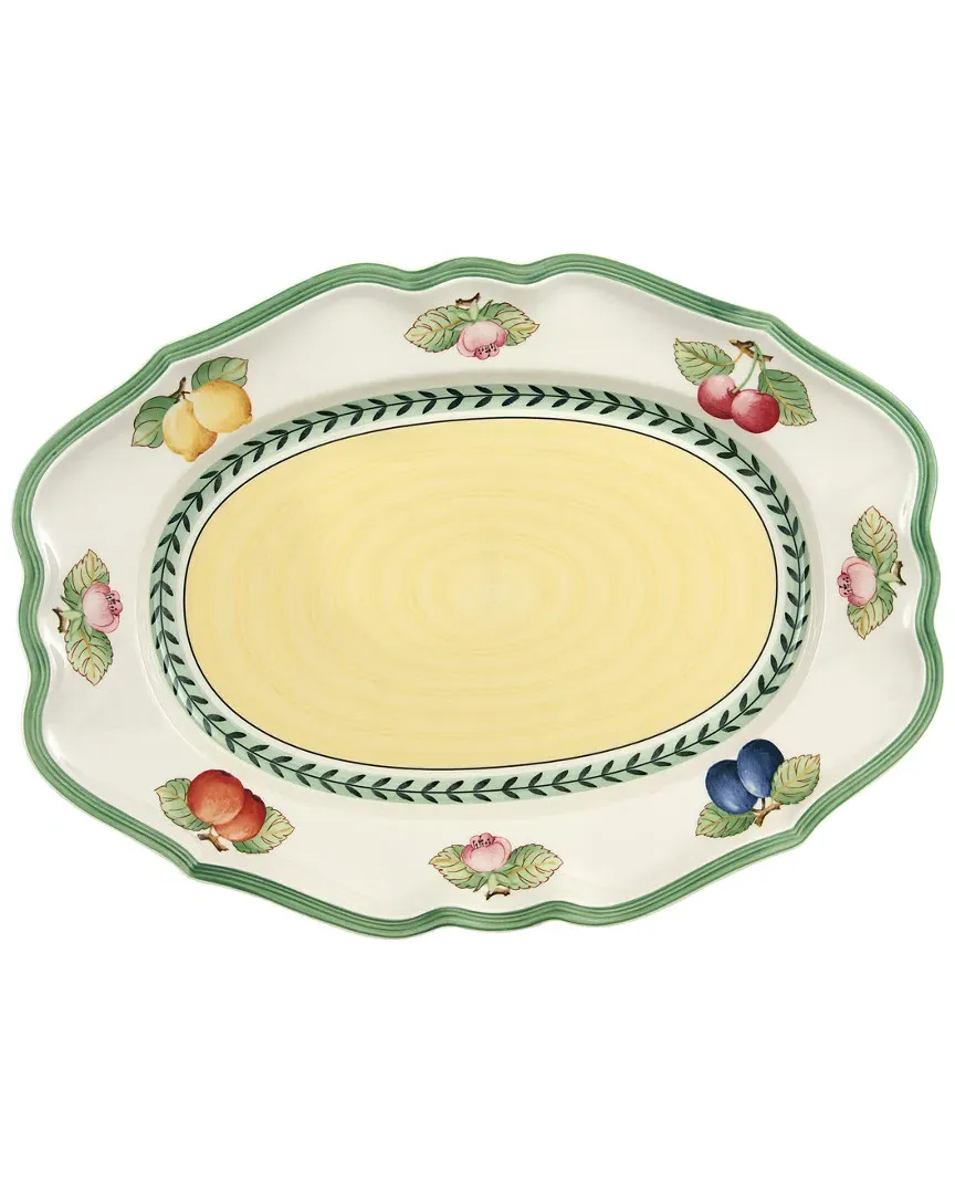 French Garden Fleurence Oval Platter - Botanical, Porcelain