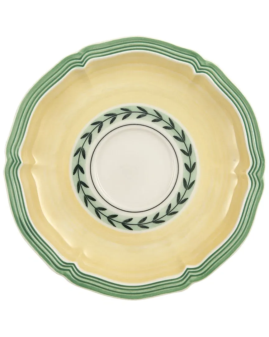 French Garden Fleurence Tea Cup Saucer - Botanical, Porcelain