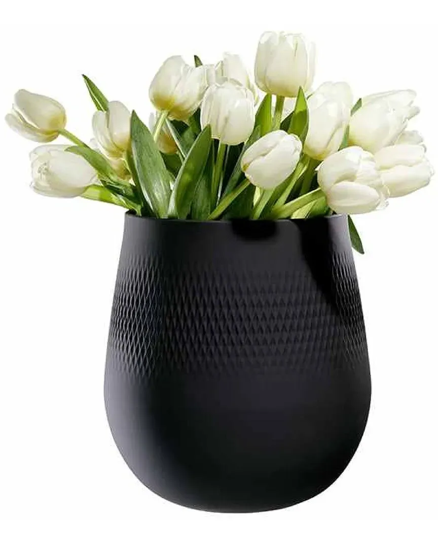 Manufacture Collier Large Vase - Black, Porcelain