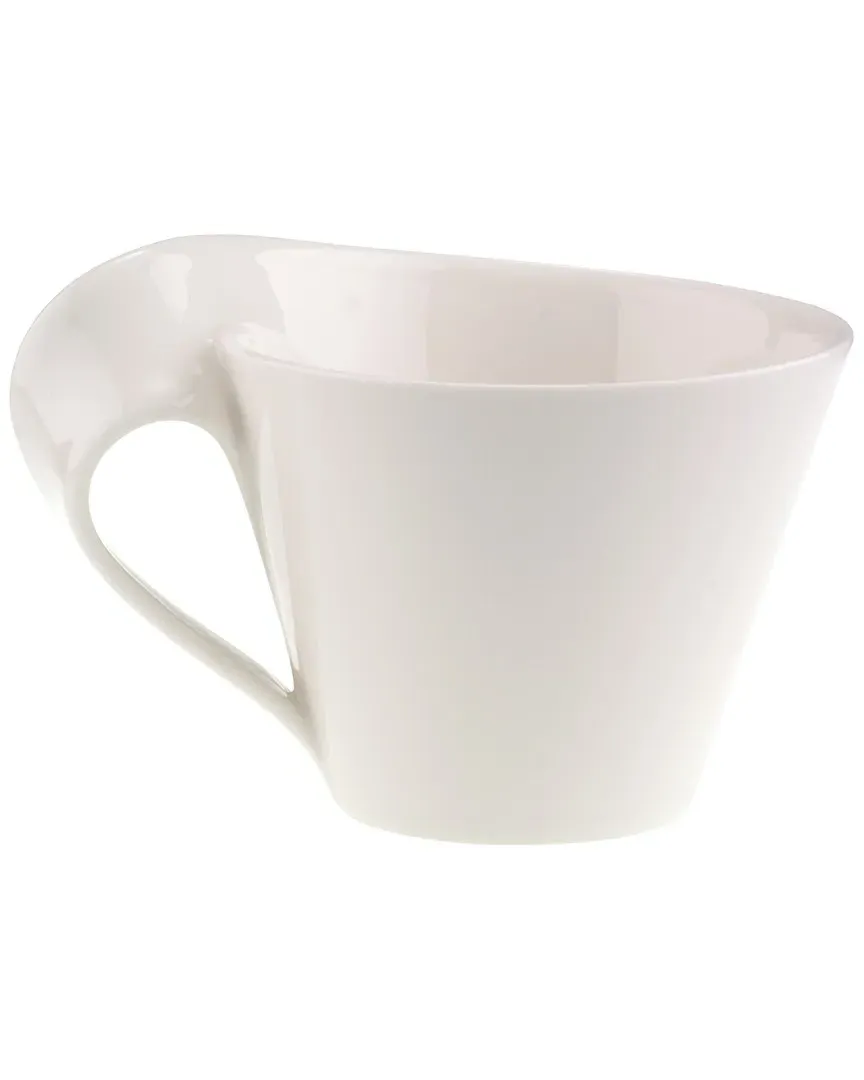 New Wave Cafe au Lait Cup - White, Porcelain