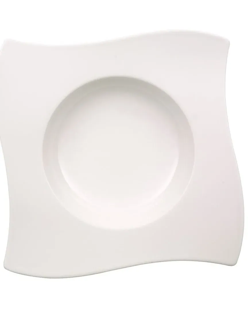 New Wave Soup Bowl - White, Porcelain