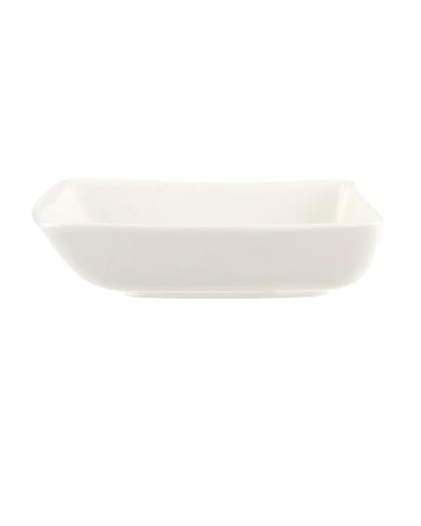 New Wave Square Individual Bowl - White, Porcelain