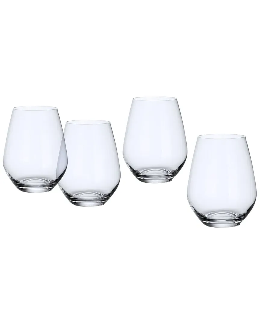 Ovid Set of 4 Water Tumblers - Clear, Crystal image