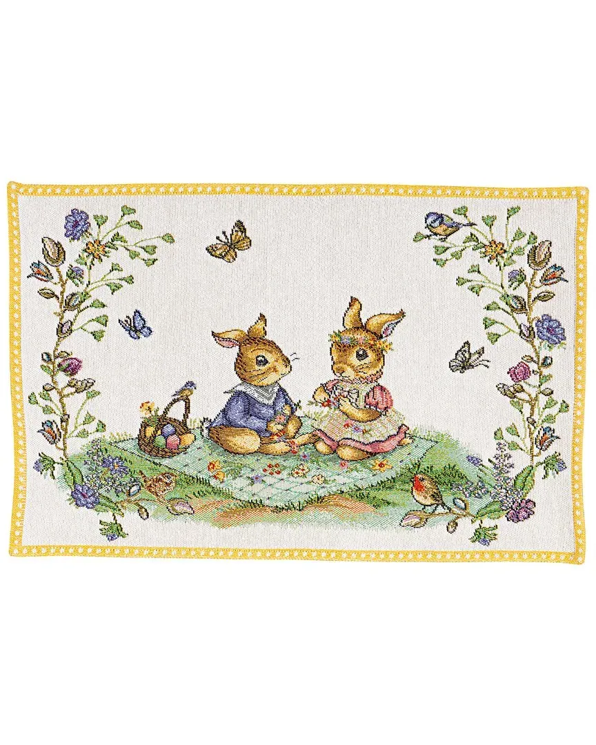 Spring Fantasy Embroidered Placemat - Multicolor image