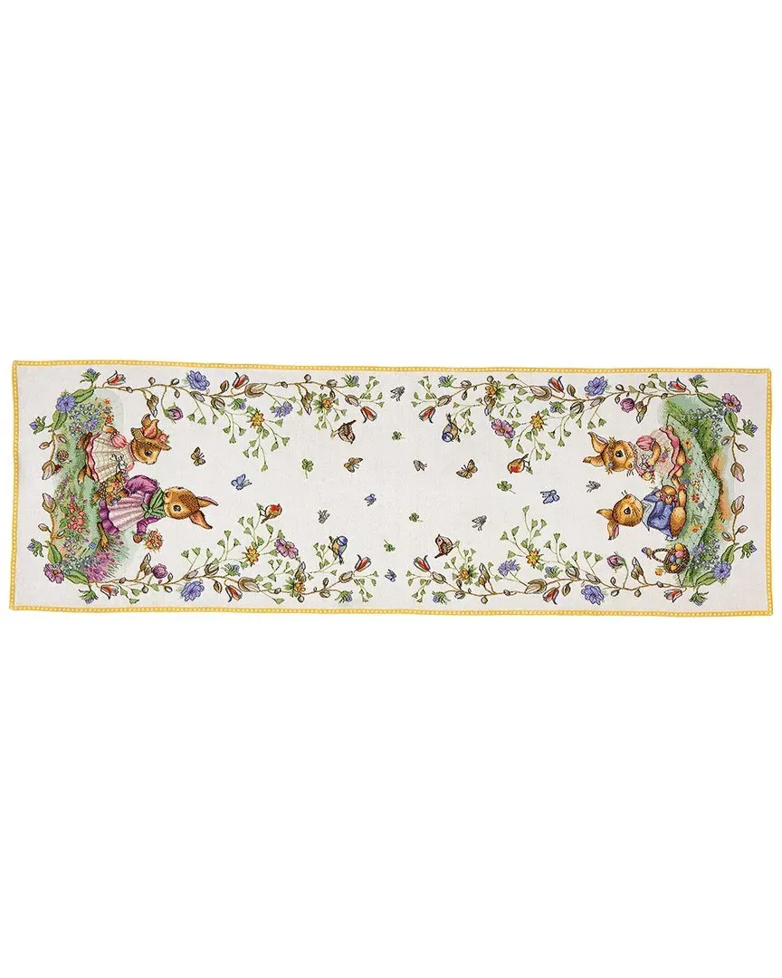 Spring Fantasy XL Picnic Embroidered Runner - Multicolor