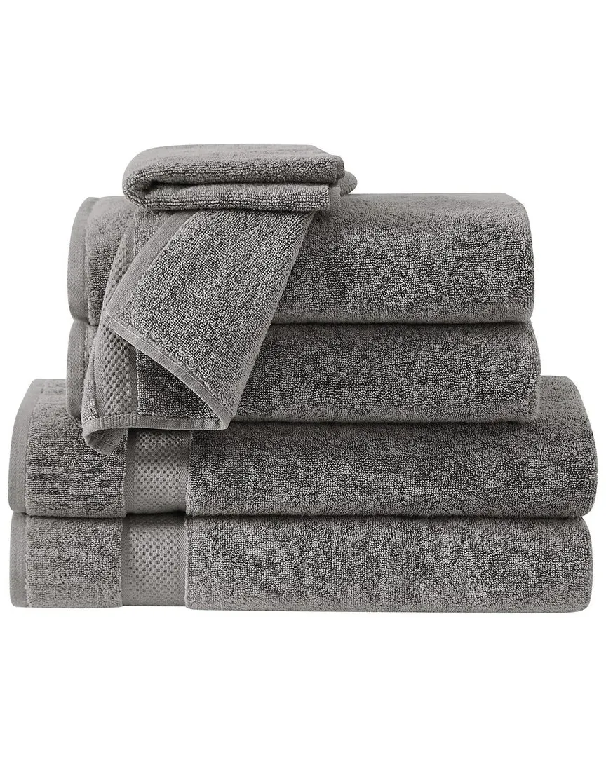 6-Piece Towel Set - Grey, Cotton