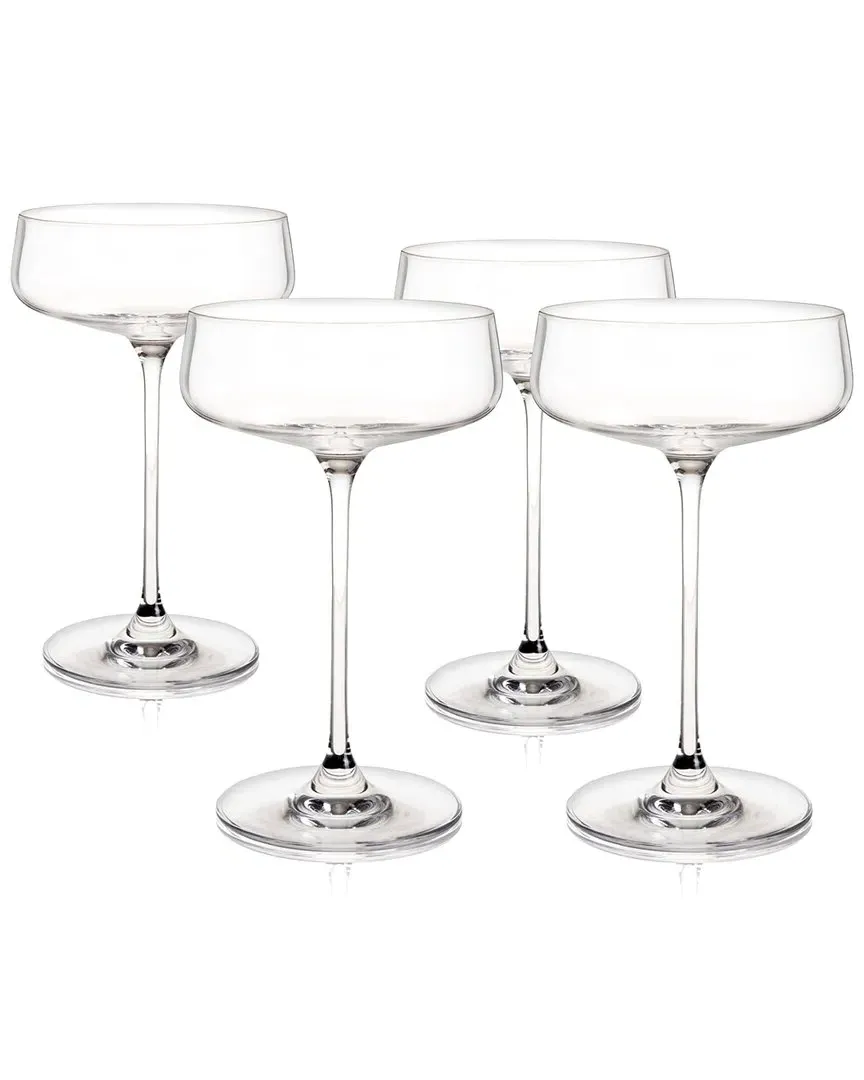 Reserve Julien Set of 4 Crystal Coupe Glasses - Clear
