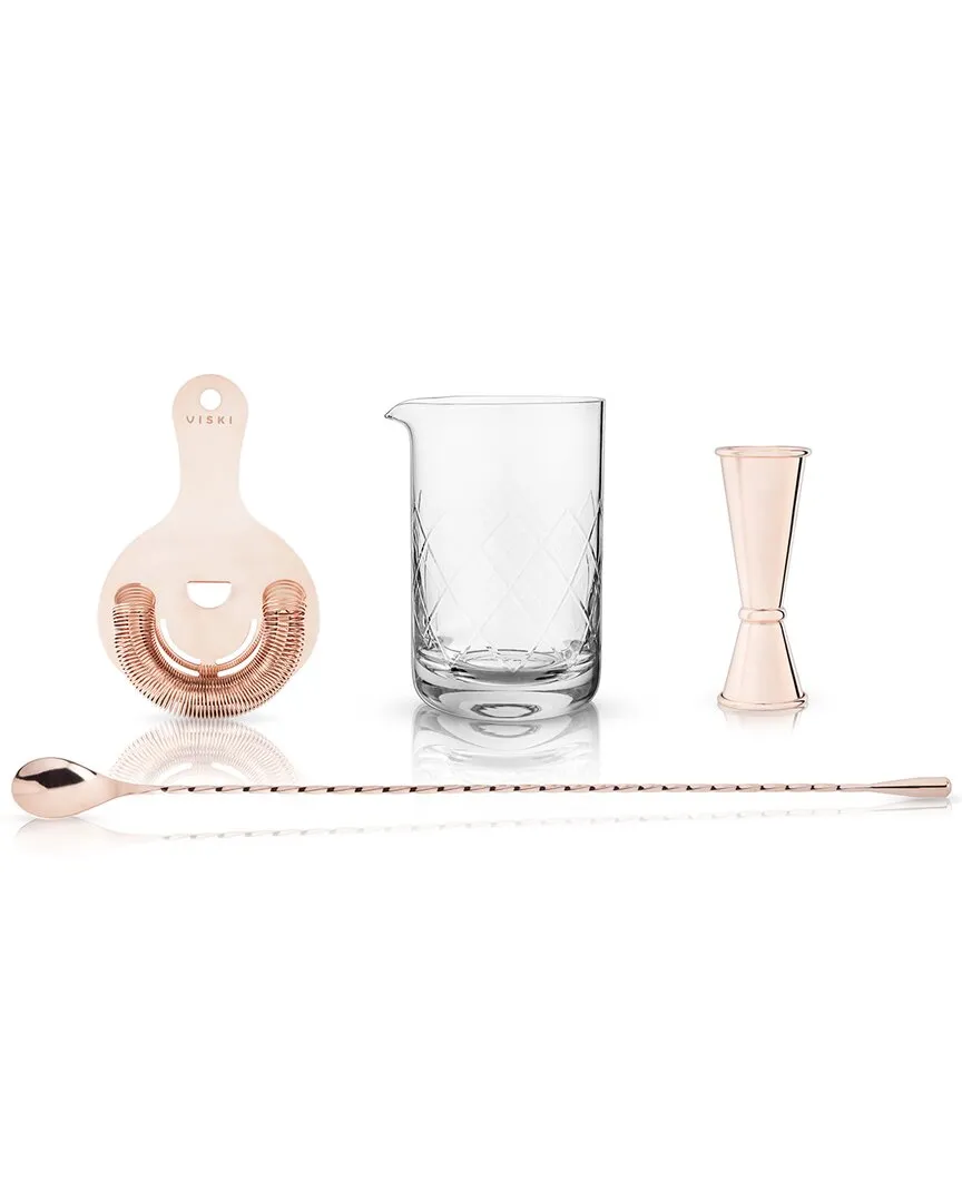 Summit 4-Piece Barware Gift Set - Copper