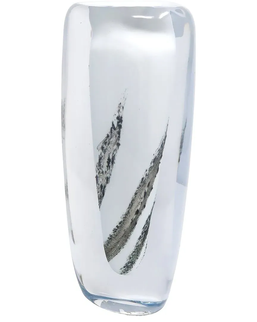 11.5in Double Wall Glass Vase - Multi-Color