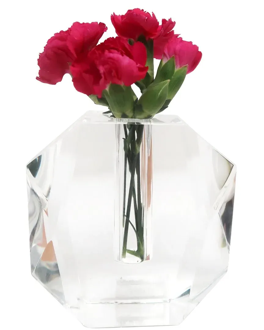 5in Dimensional Crystal Vase - Clear image