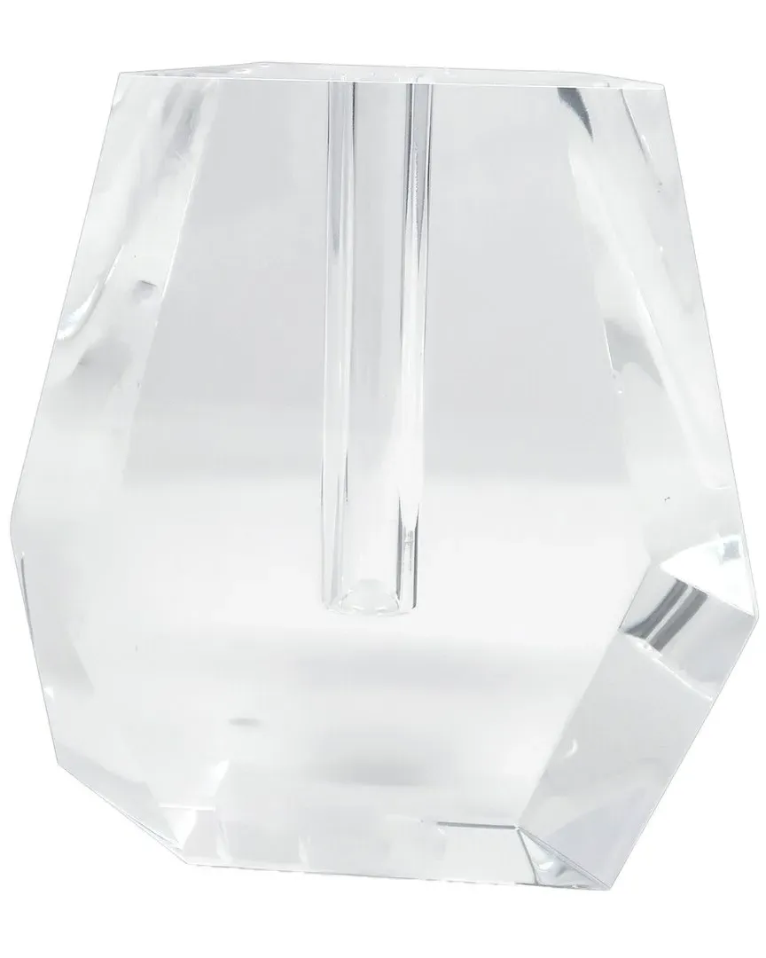 6in Dimensional Crystal Vase - Clear image