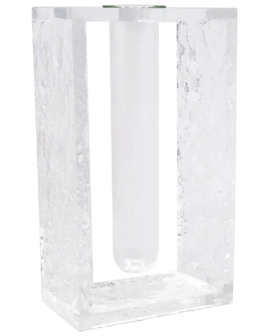 8.75in Tube Vase - Clear, Acrylic image