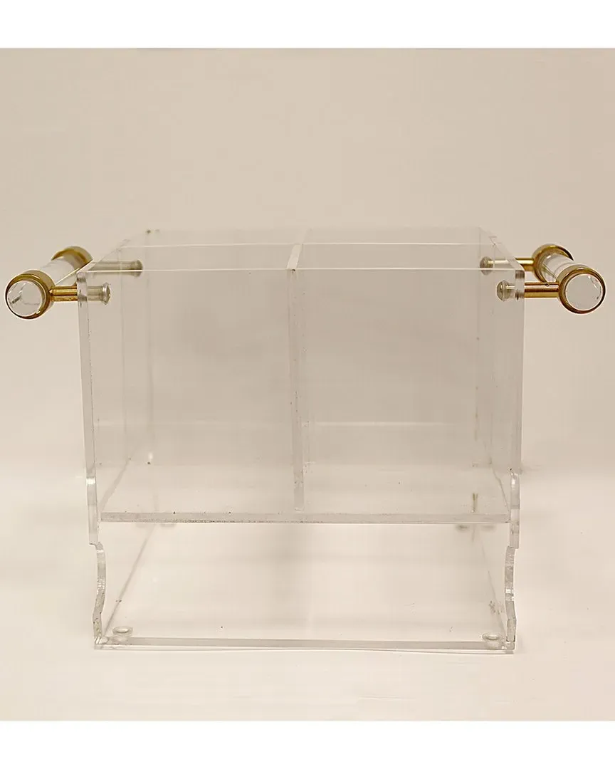 Acrylic Cutlery Holder - Clear