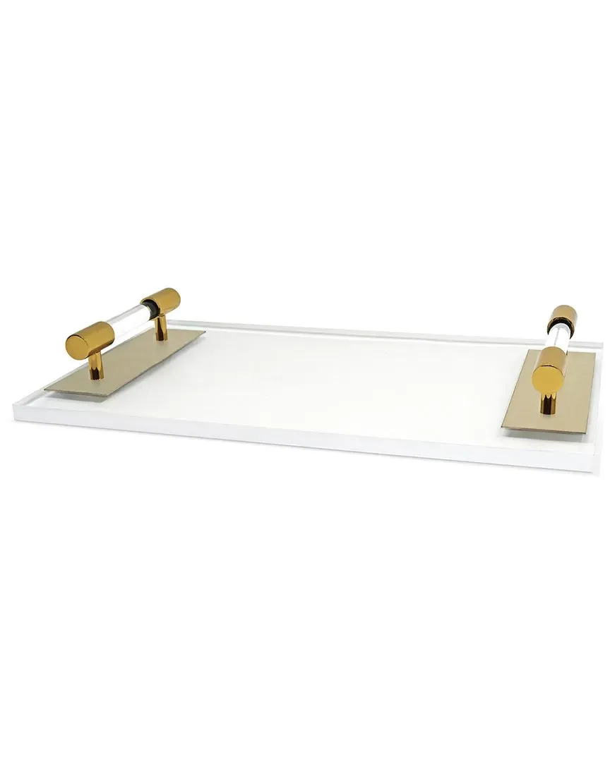 Acrylic Tray with Handle - Multicolor image