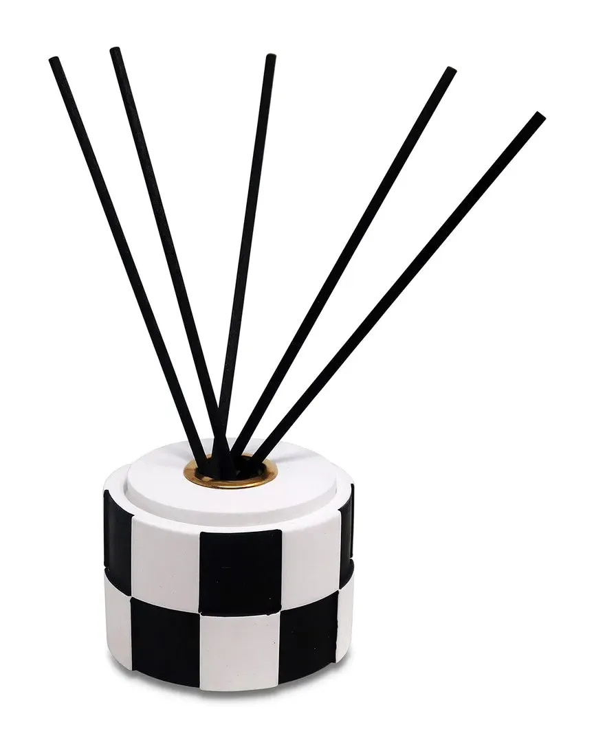 Checkered Reed Diffuser - Black/White, Marble image