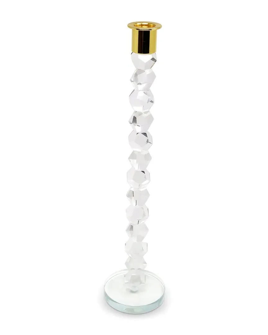 Crystal Dimensional Candlestick - Gold, Crystal image