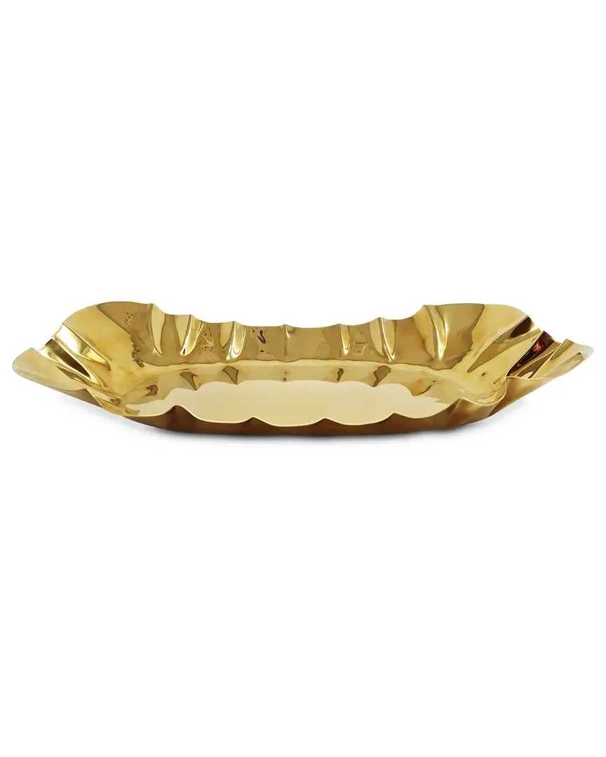 Hammered Serving Tray - Gold, Stainless Steel image