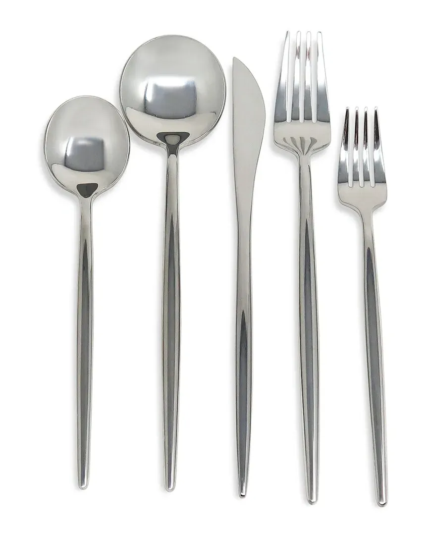 Morne 20pc Flatware Set - Silver, Stainless Steel image